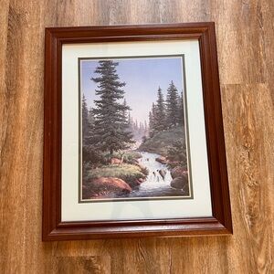 Framed Forest Landscape Art Print